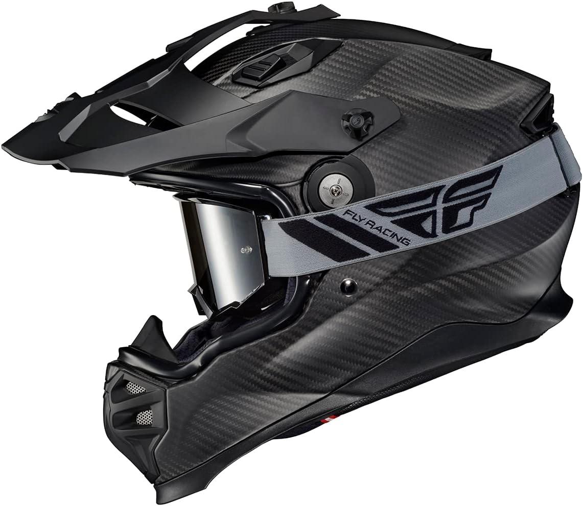 ScorpionEXO XT9000 Full Face Carbon Fiber Adventure Motorcycle Helmet with Pinlock Ready Shield Bluetooth Ready Speaker Pockets DOT ECE Trailhead (Hi-Vis – Medium)(Matte Black)
