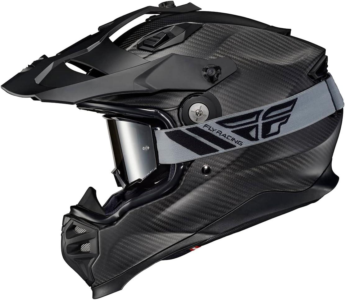 ScorpionEXO XT9000 Full Face Carbon Fiber Adventure Motorcycle Helmet with Pinlock Ready Shield Bluetooth Ready Speaker Pockets DOT ECE Trailhead (Hi-Vis – Medium)(Matte Black)