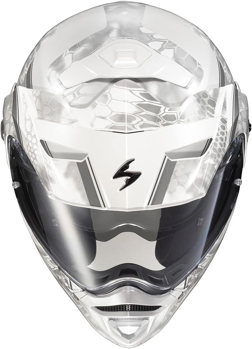 ScorpionEXO AT960 Modular Adventure Street Motorcycle Helmet with Bluetooth Ready Speaker Pockets DOT ECE Approved Monk (Black/Red – Small)(Kryptek Wraith)