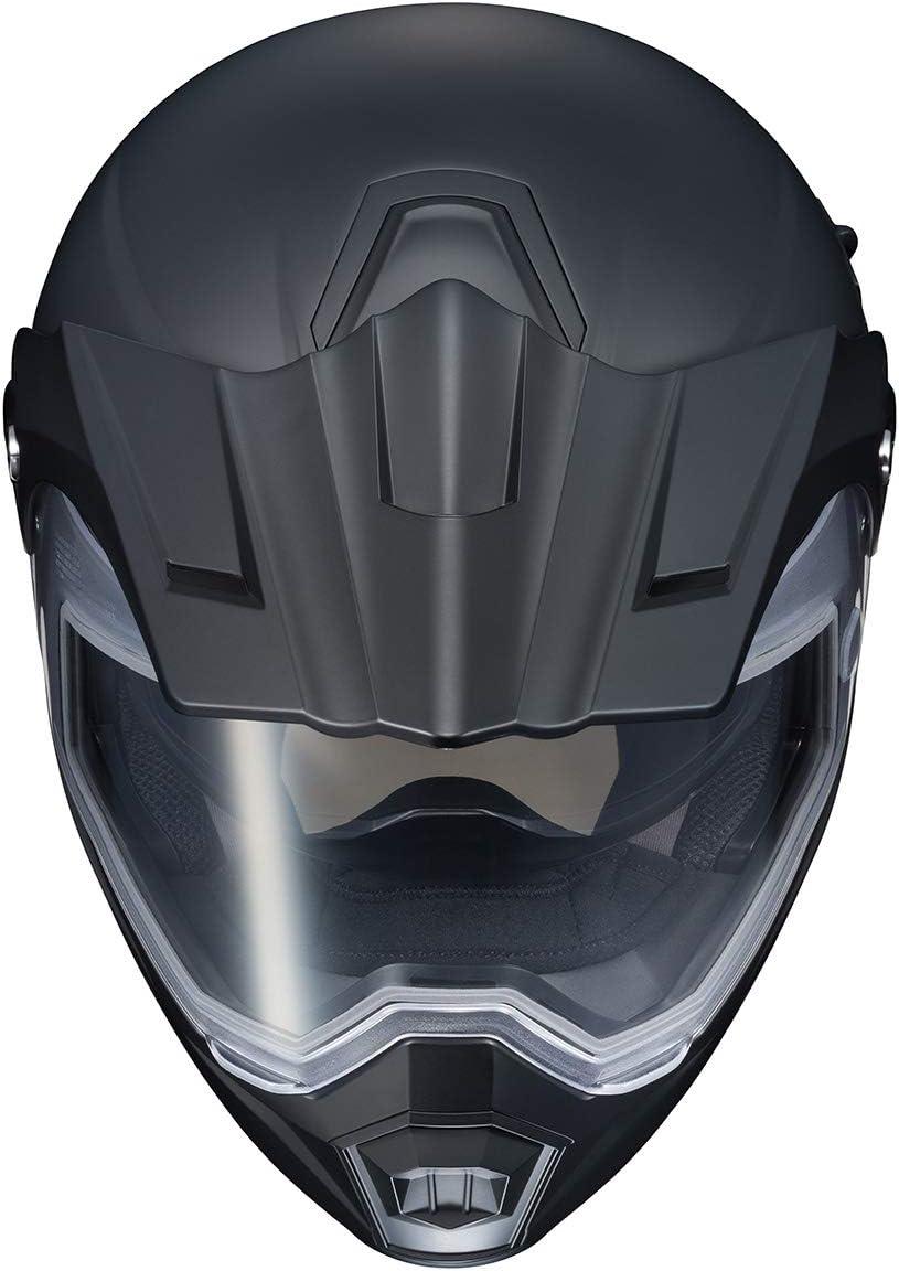 ScorpionEXO AT950 Cold Weather Adventure Snowmobile Modular Helmet Electric Shield with Breath Box DOT Approved Solid (Matte Black – Large)