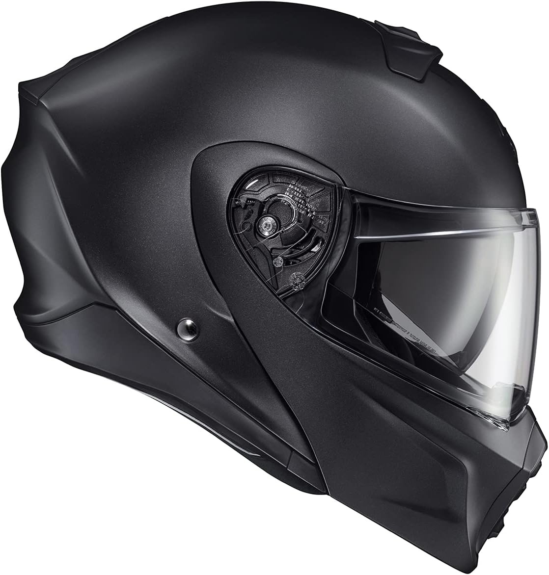 ScorpionEXO GT930 Open Full Face Transformer Adult Motorcycle Helmet Bluetooth Ready Speaker Pockets DOT ECE P/J Approved Solid (Gloss Black – Medium)(Matte Black)