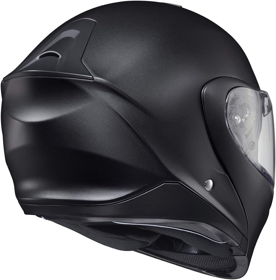 ScorpionEXO GT930 Open Full Face Transformer Adult Motorcycle Helmet Bluetooth Ready Speaker Pockets DOT ECE P/J Approved Solid (Gloss Black – Medium)(Matte Black)