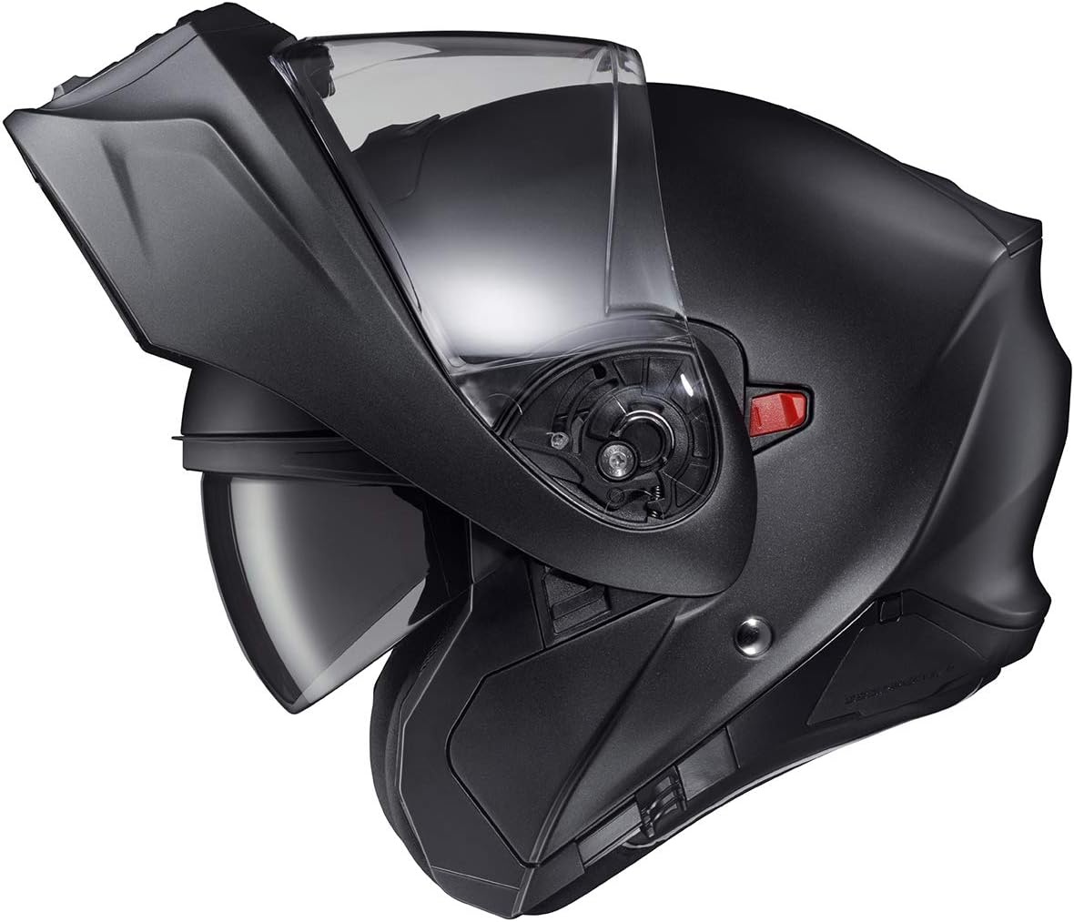 ScorpionEXO GT930 Open Full Face Transformer Adult Motorcycle Helmet Bluetooth Ready Speaker Pockets DOT ECE P/J Approved Solid (Gloss Black – Medium)(Matte Black)