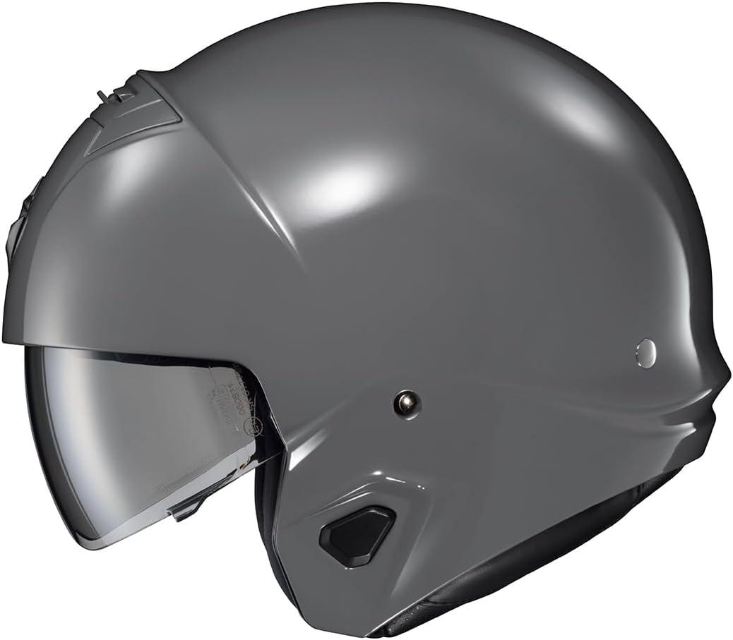 ScorpionEXO Covert 2 Open Face 3/4 Full Mode Motorcycle Helmet Bluetooth Ready Speaker Pockets Interchangeable Mouth Cover DOT Approved Solid (Cement Grey – X-Large)(Cement Grey)