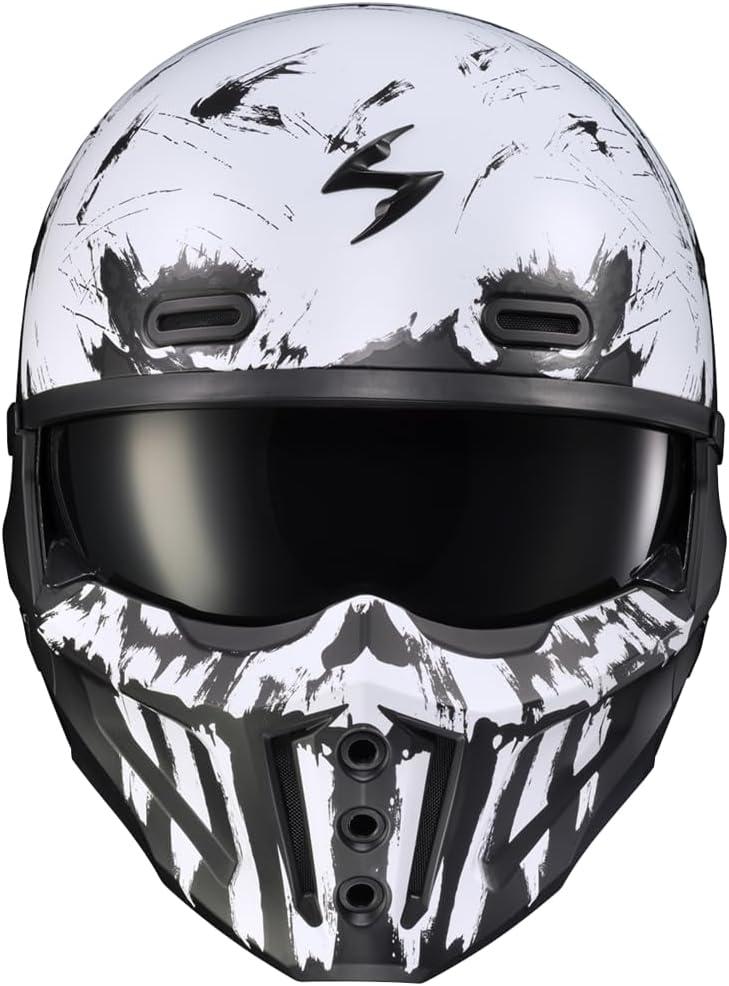 ScorpionEXO Covert X Open Face Half Shell 3/4 Mode Motorcycle Helmet Comm Ready Speaker Pockets DOT(Marauder Black)