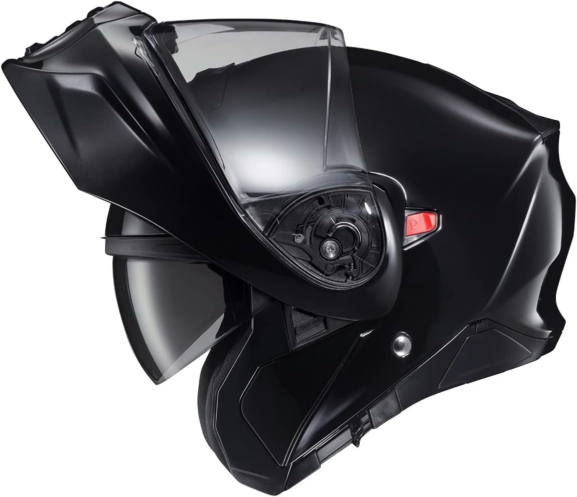ScorpionEXO GT930 Open Full Face Transformer Adult Motorcycle Helmet Bluetooth Ready Speaker Pockets DOT ECE P/J Approved Solid (Gloss Black – Medium)(Gloss Black)