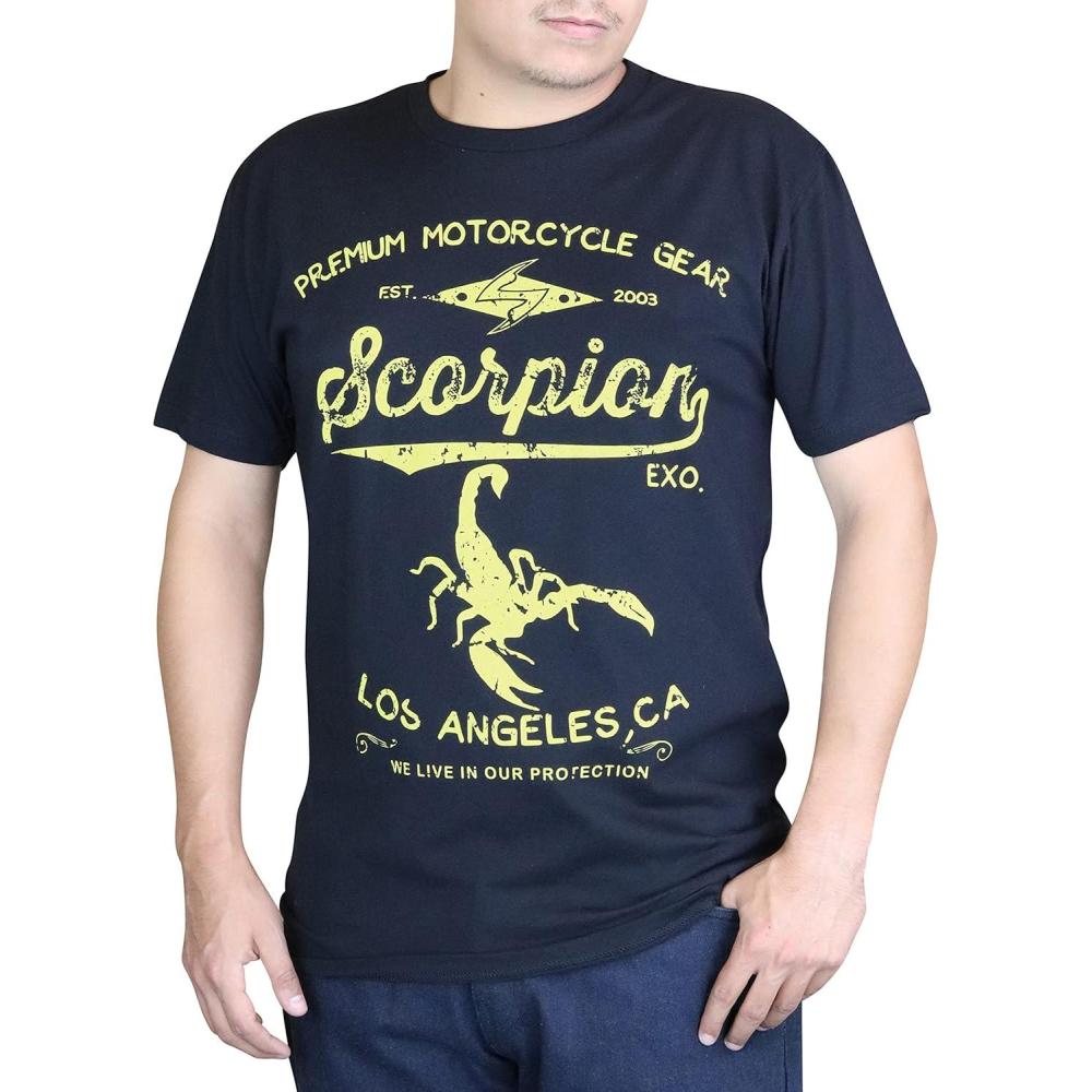 ScorpionEXO Stinger Premium Crew Neck Tee Adult Men’s Short Sleeve T-Shirt(Black)