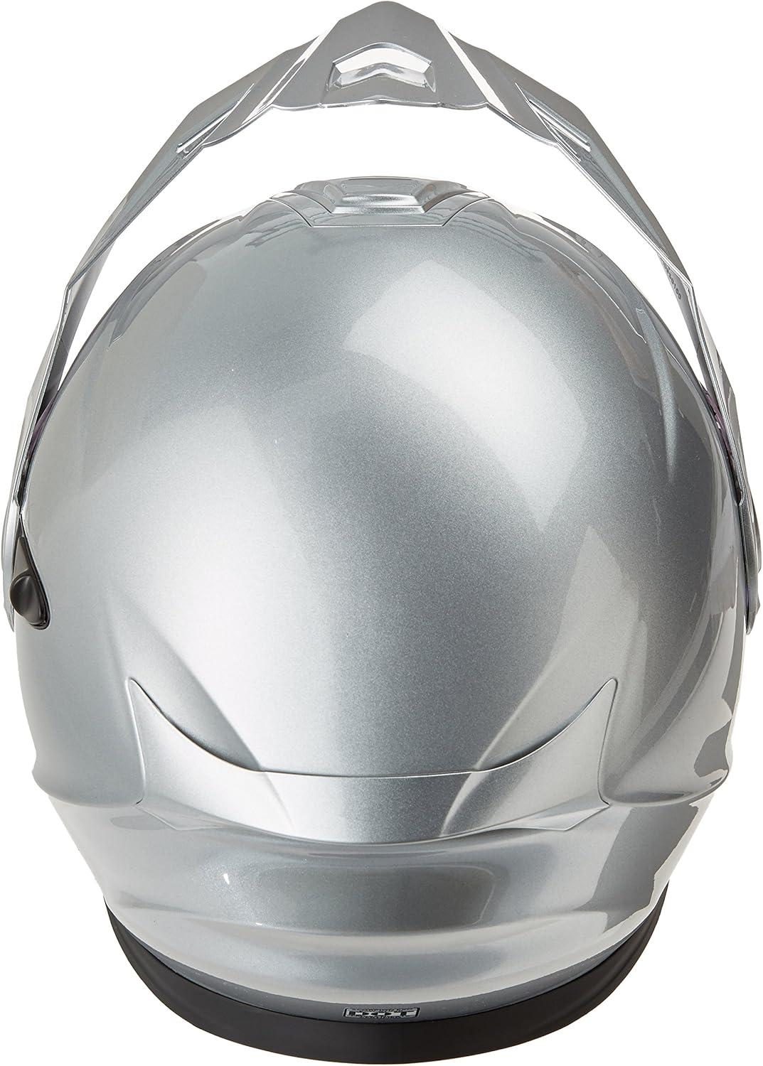 ScorpionEXO AT950 Cold Weather Adventure Snowmobile Modular Helmet Dual Pane Shield with Breath Box Bluetooth Ready Speaker Pockets DOT Approved Adult(Hypersilver)