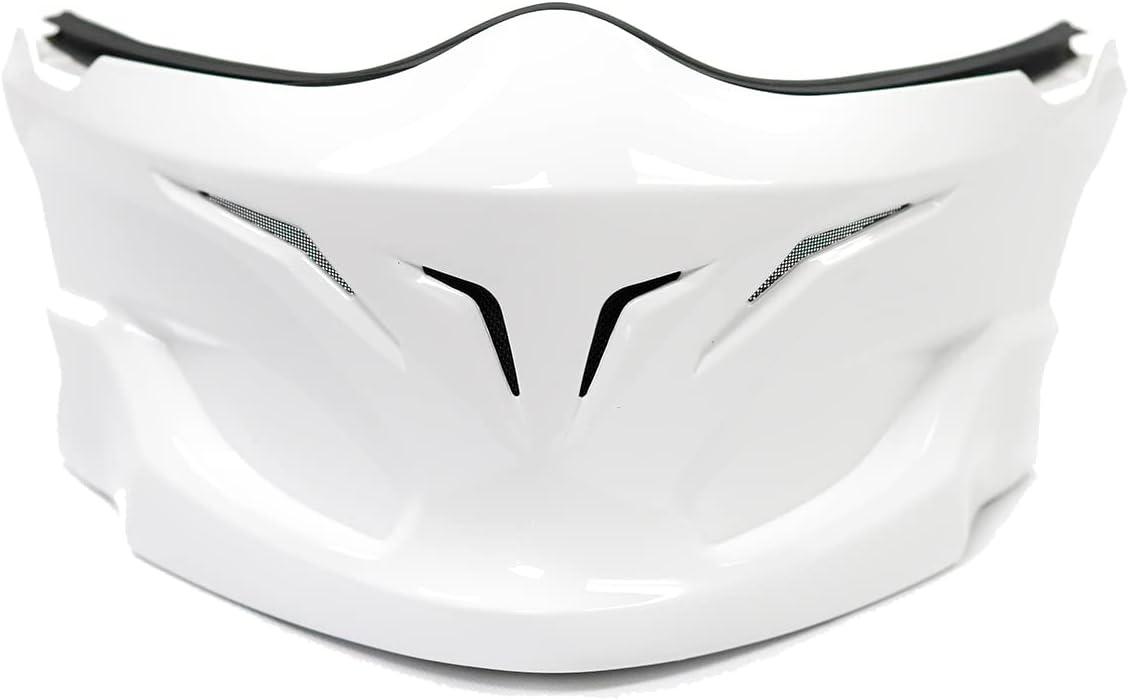 ScorpionEXO Covert Optional Replacement Chin Cover for Covert Helmets Samurai (Glow In The Dark Red)(White)