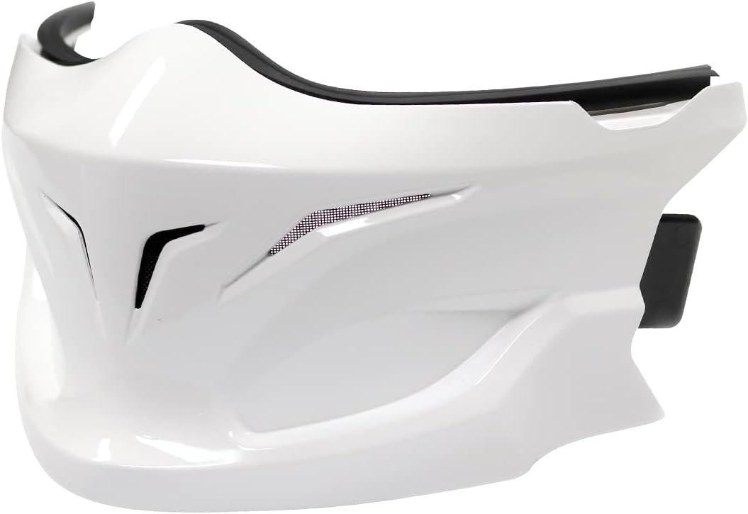 ScorpionEXO Covert Optional Replacement Chin Cover for Covert Helmets Samurai (Glow In The Dark Red)(White)