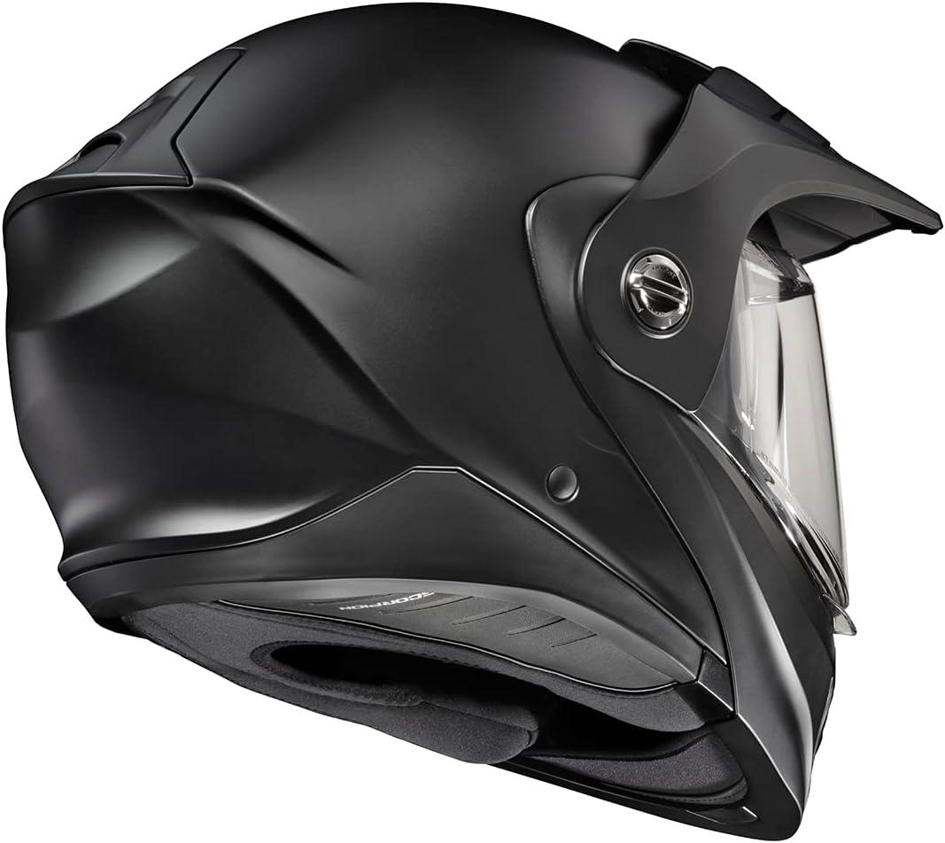 ScorpionEXO AT960 Modular Adventure Street Adult Motorcycle Helmet with Integrated EXO-COM Bluetooth Communication System DOT ECE Approved Unisex Matte Black X-Small(3X-Large)