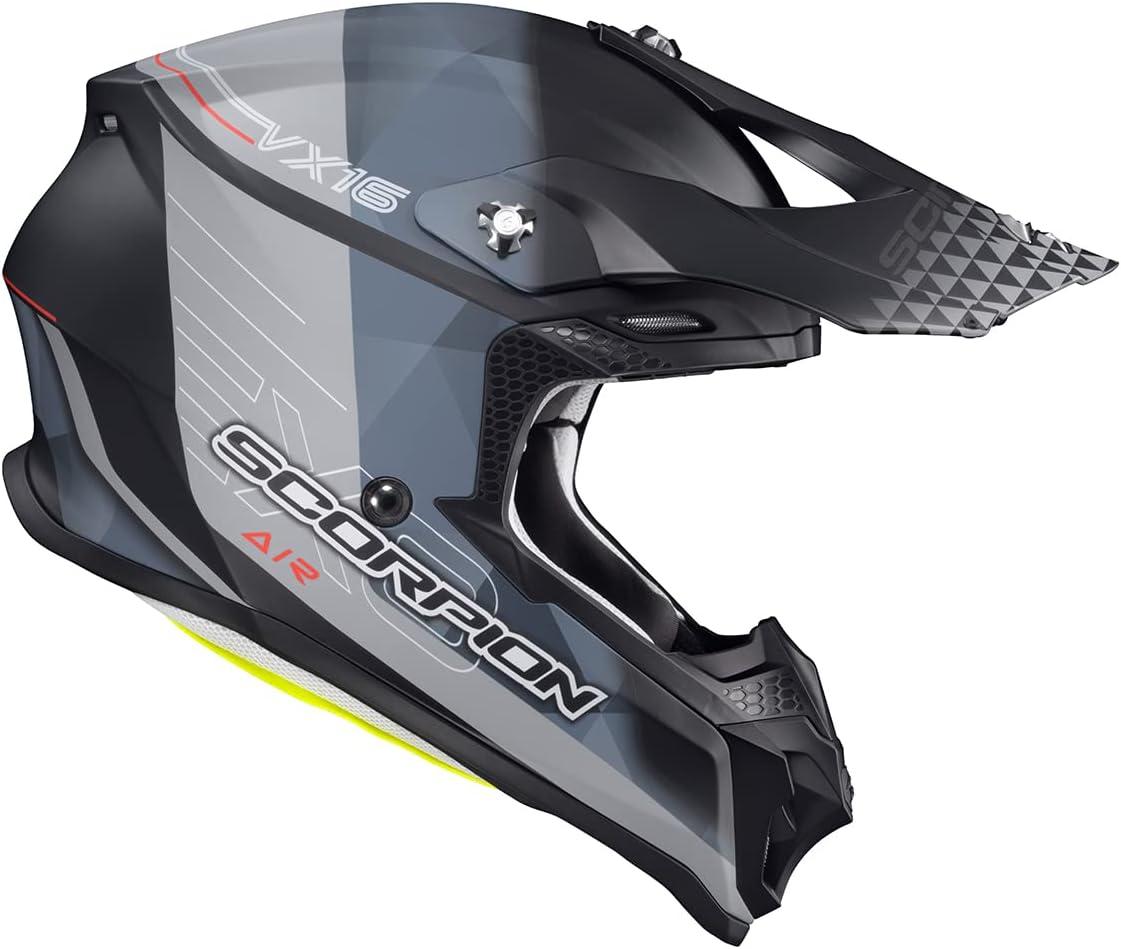 ScorpionEXO VX-16 Prism Dual Off-Road Dirt Motocross Racing Adult Full Race Helmet with Visor Dot Approved Matte Phantom – LG
