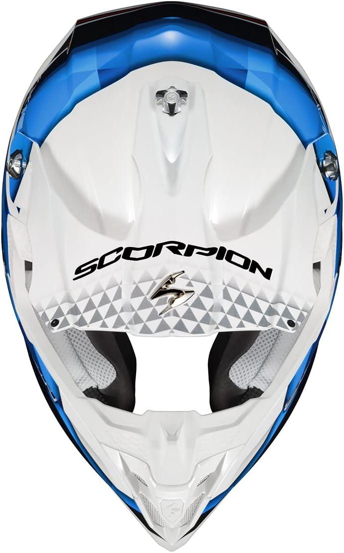 ScorpionEXO VX-16 Prism Dual Off-Road Dirt MX Motocross Racing Adult Full Race Helmet with Visor Dot Approved Gloss Blue-SM