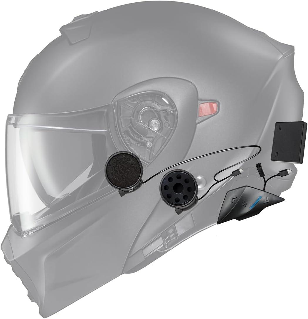 ScorpionEXO GT930 Dual Open Full Face Modular Transformer Helmet Integrated EXO-COM Bluetooth Communication System DOT ECE Approved(X-Small)
