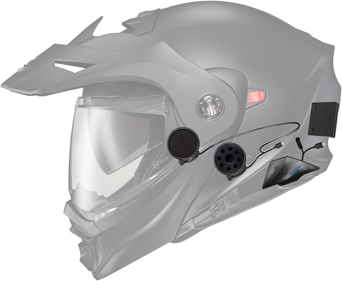 ScorpionEXO AT960 Modular Adventure Street Adult Motorcycle Helmet with Integrated EXO-COM Bluetooth Communication System DOT ECE Approved Unisex Matte Black X-Small(X-Small)