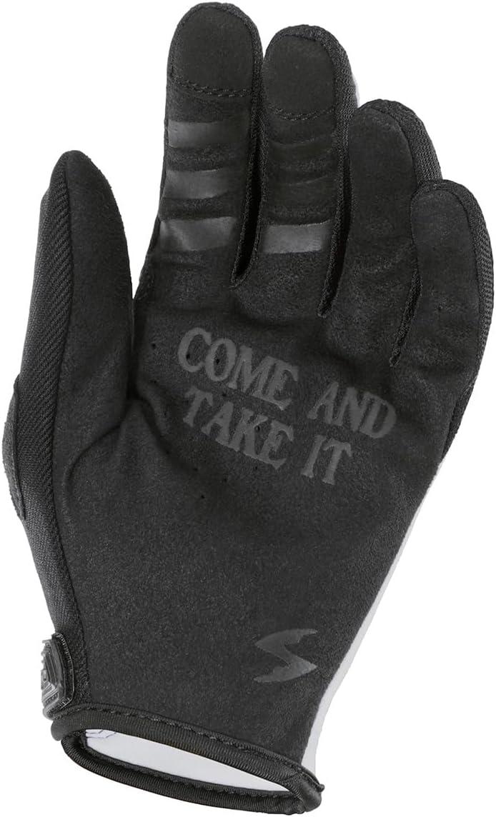 ScorpionEXO Moto-Flex Motorcycle Gloves Abrasion Resistant Touchscreen Compatible – Lone Star (Black/Gold – Medium)(Lone Star White/Black)