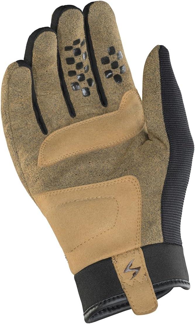 ScorpionEXO Stealth Grip Low Profile Soft Knuckle Motorcycle Gloves Touchscreen Compatible – Solid (Black – Small)(Black)