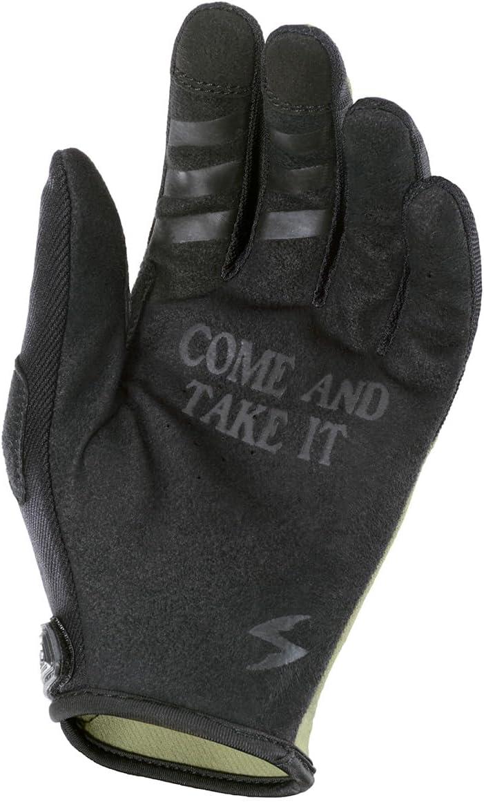 ScorpionEXO Moto-Flex Motorcycle Gloves Abrasion Resistant Touchscreen Compatible – Lone Star (Black/Gold – Medium)(Lone Star Olive/Black)