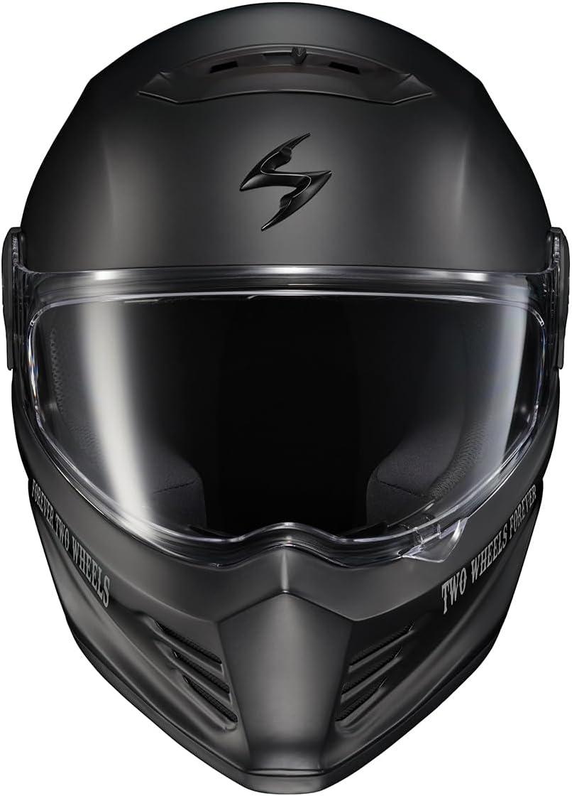 ScorpionEXO Covert FX Full Face Adult Motorcycle Helmet Street Fighter Style – Bluetooth Ready Speaker Pockets DOT ECE Solid (Matte Black – X-Large)(Vtv Matte Black)