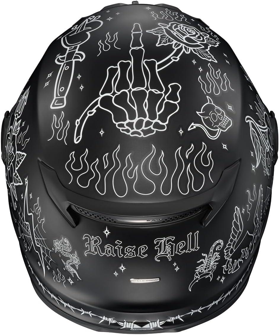 ScorpionEXO Covert FX Full Face Adult Motorcycle Helmet Street Fighter Style – Bluetooth Ready Speaker Pockets DOT ECE Solid (Matte Black – X-Large)(Litas 2 Black)