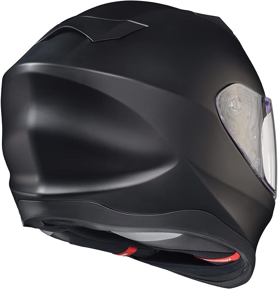 ScorpionEXO T520 Full Face Touring Motorcycle Helmet with Bluetooth Ready Speaker Pockets DOT ECE Approved Nama-Shimi (Black/Gold – Medium)(Matte Black)