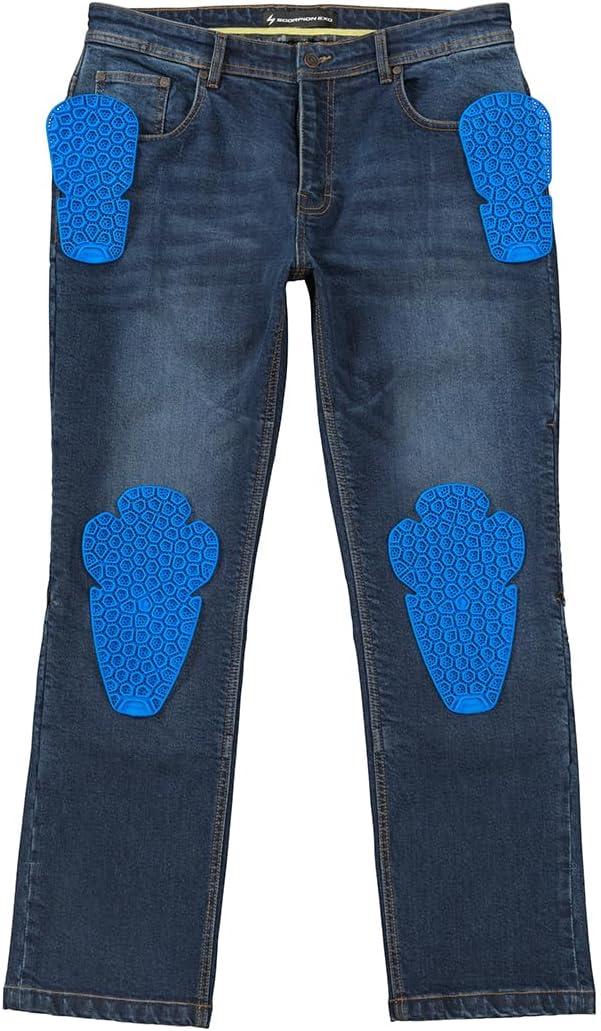 ScorpionEXO Covert II Men’s Jeans Reinforced Motorcycle Pants (Wash Blue – 32)(Wash Blue)