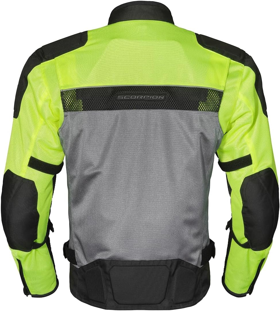 ScorpionEXO Vortex Air Men’s Mesh Reflective Motorcycle Riding Jacket Abrasion Resistant with CE-Rated Armor (Hi-Vis – Medium)(Hi-vis)