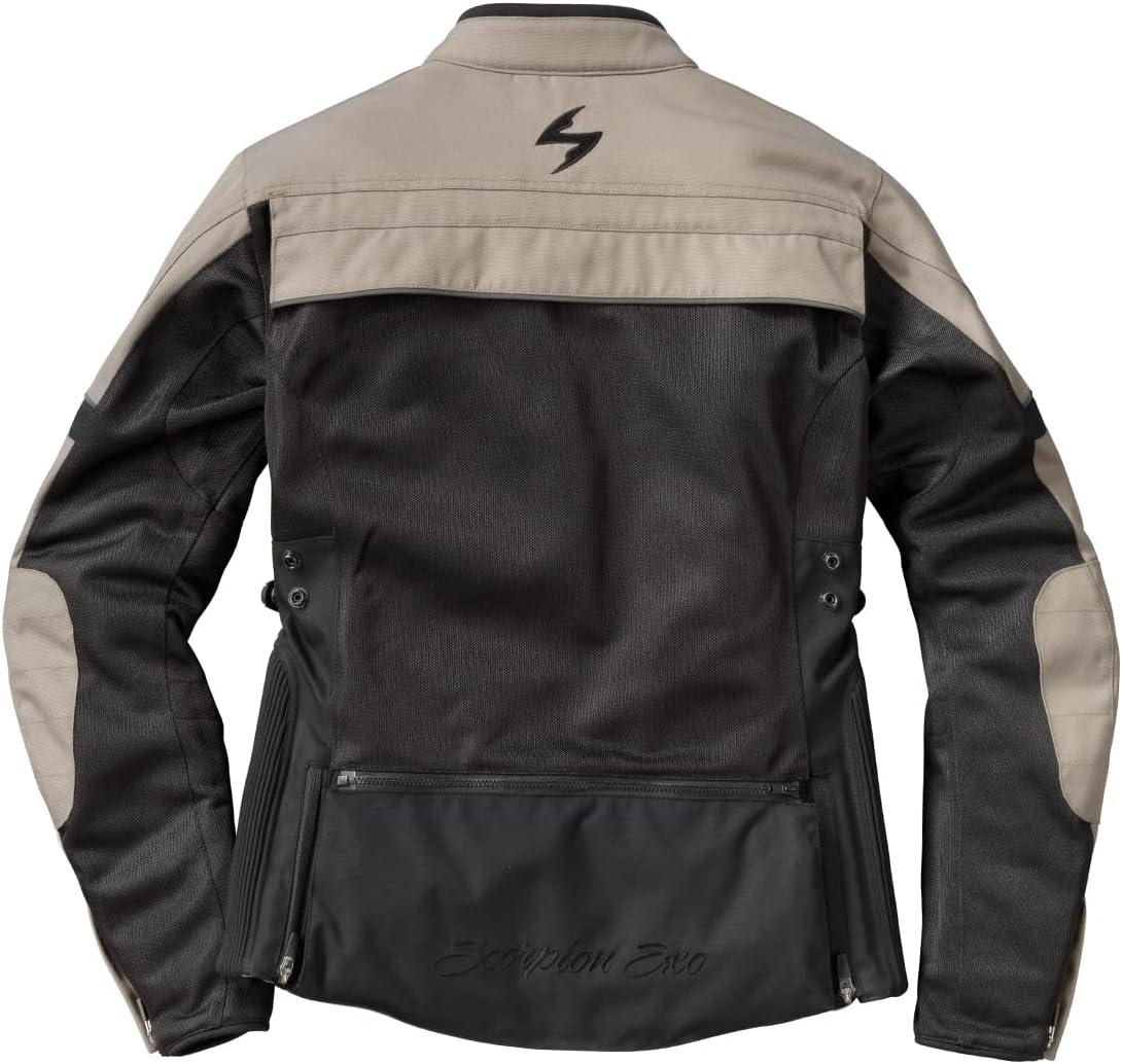 ScorpionEXO Cargo Air Womens Mesh Motorcycle Summer Riding Jacket with CE Rated Armor – Adjustable includes Storage Bag(Sand)