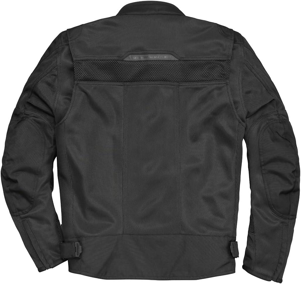 ScorpionEXO Vortex Air II Men’s Mesh Jacket Reflective Motorcycle Waterproof Liner Breathable Riding Gear Reinforced(Black)