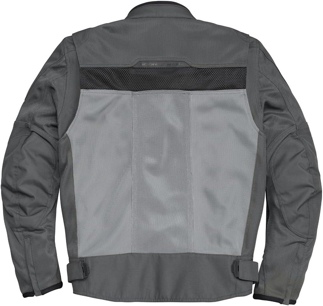 ScorpionEXO Vortex Air II Men’s Mesh Jacket Reflective Motorcycle Waterproof Liner Breathable Riding Gear Reinforced(Dark Grey/Black)