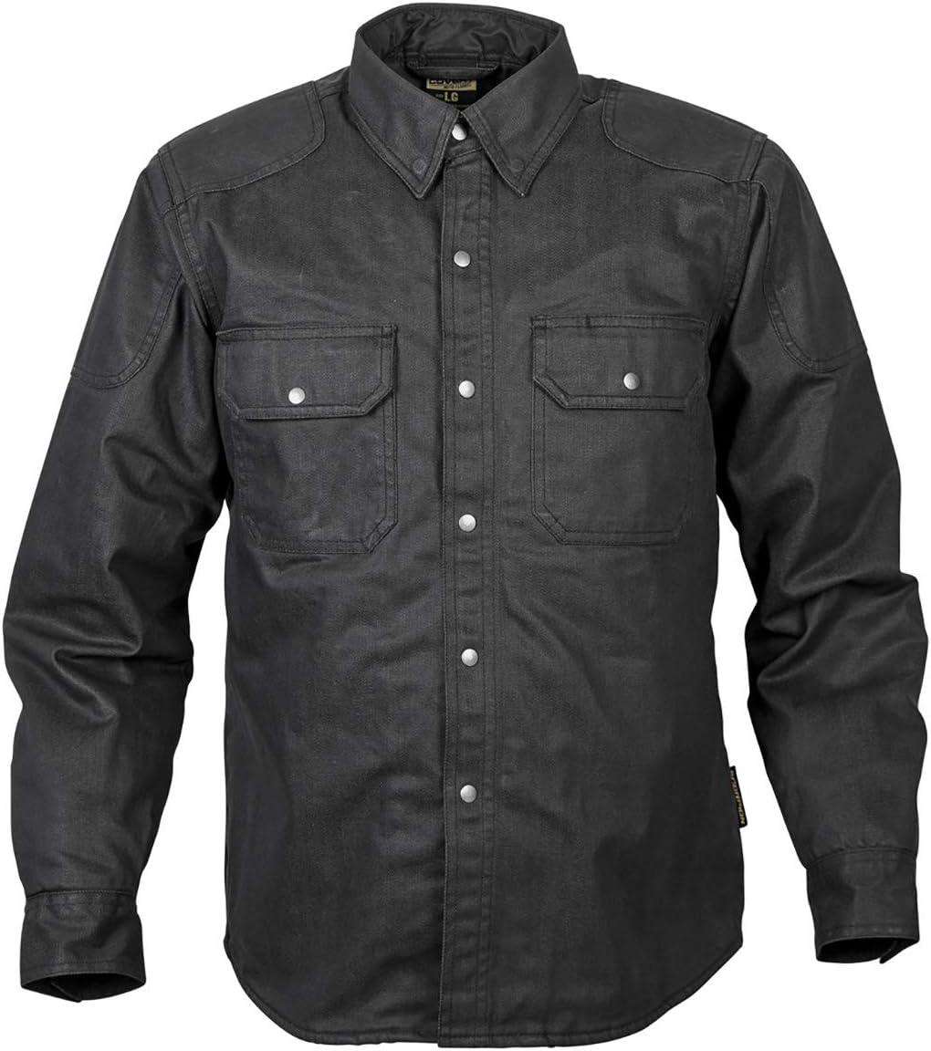 Scorpion Unisex-Adult Covert Waxed Riding Shirt (Black, Large) – 75-5505L(Black)