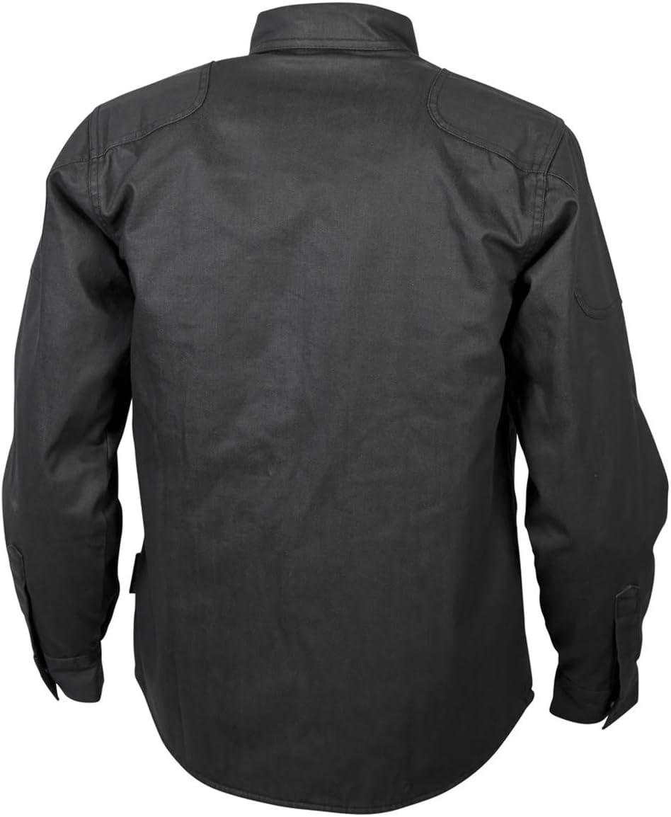 Scorpion Unisex-Adult Covert Waxed Riding Shirt (Black, Large) – 75-5505L(Black)