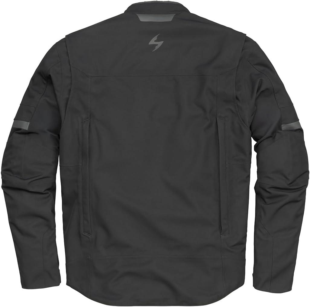ScorpionEXO Optima II Men’s Mesh Reflective Motorcycle Riding Jacket Abrasion-Resistant (Black – Small)(Black)