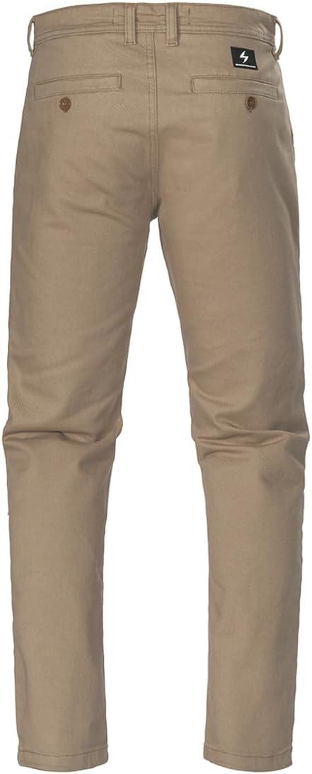 ScorpionEXO Covert Chino Men’s Motorcycle Pants with Rheon CE AA Rated (Dark Grey – 32)(Sand)