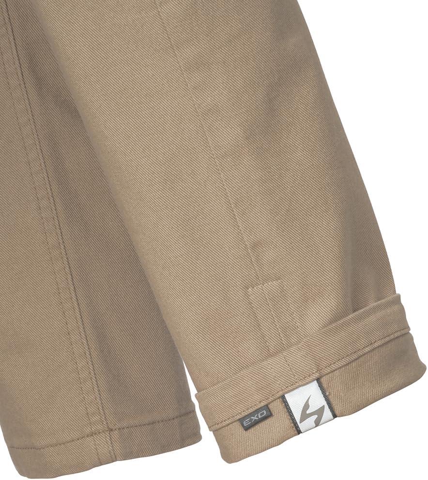 ScorpionEXO Covert Chino Men’s Motorcycle Pants with Rheon CE AA Rated (Dark Grey – 32)(Sand)