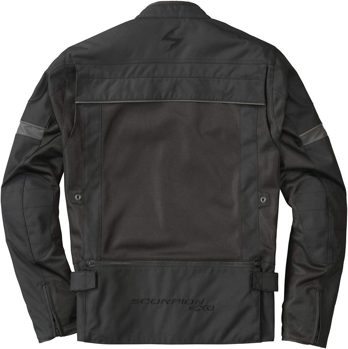 ScorpionEXO Cargo Air Men’s Lightweight Mesh Reflective Motorcycle Riding Jacket Abrasion-Resistant CE-Rated Armor Cargo Bag(Black)