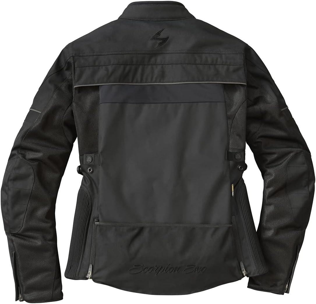 ScorpionEXO Cargo Air Womens Mesh Motorcycle Summer Riding Jacket with CE Rated Armor – Adjustable includes Storage Bag(Black)